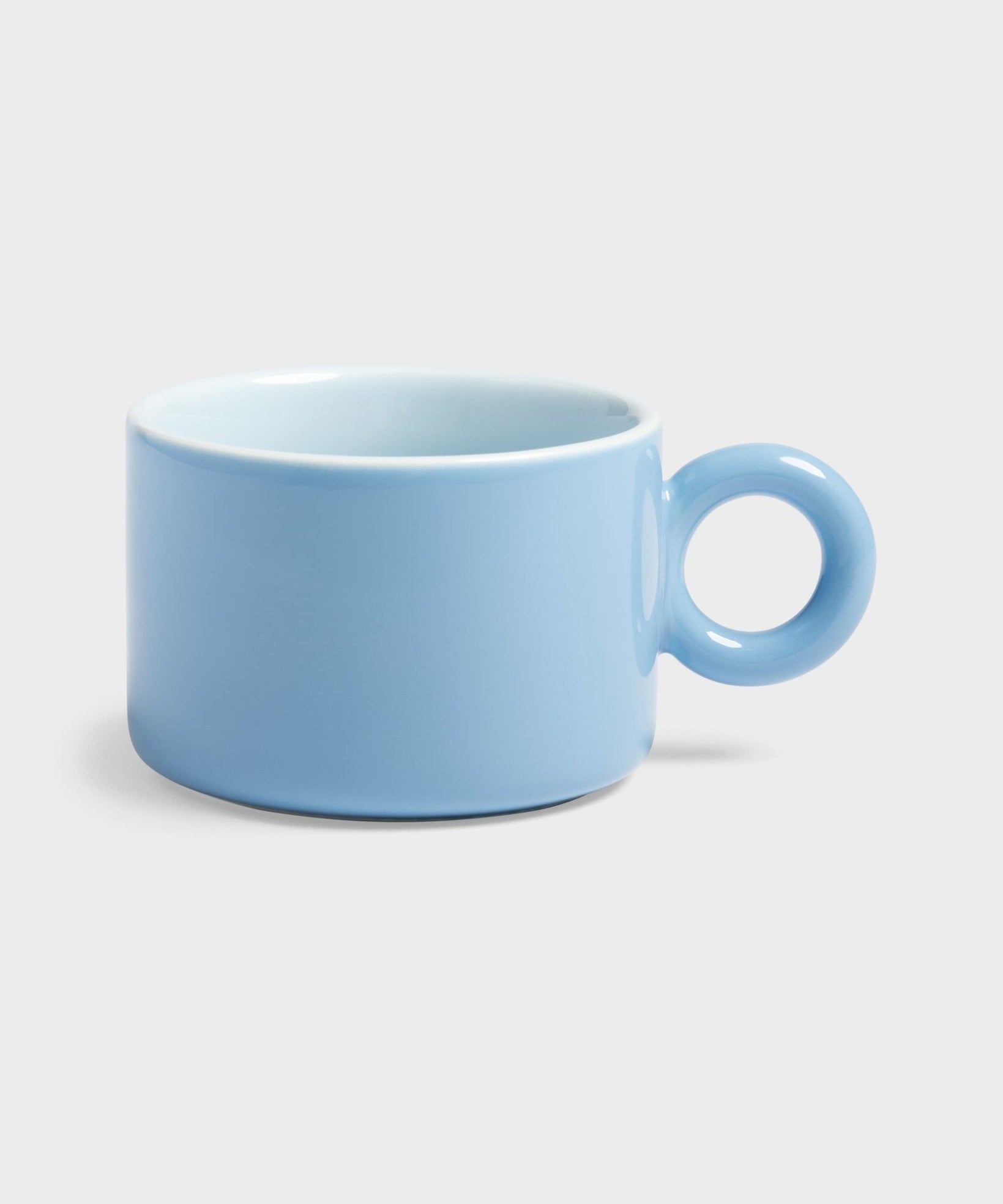 &Klevering - CHIQUITO Tasse | Blau - Kaffee - und Teetasse - ROSA ECK - 