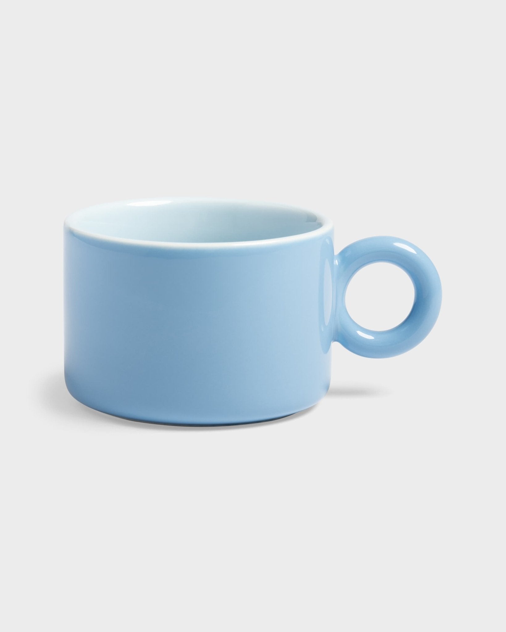 &Klevering - CHIQUITO Tasse | Blau - Kaffee - und Teetasse - ROSA ECK - 