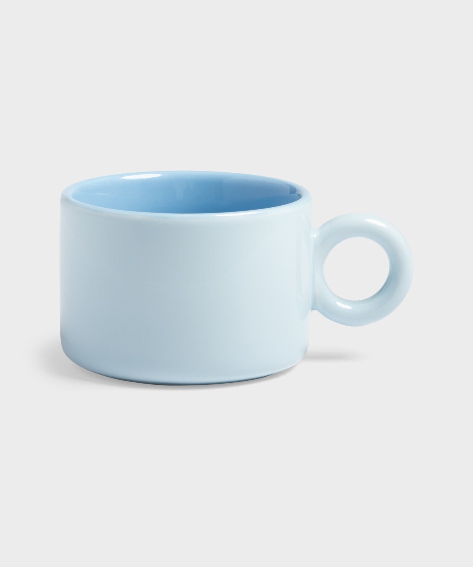 &Klevering - CHIQUITO Tasse | Hellblau - Kaffee - und Teetasse - ROSA ECK - 