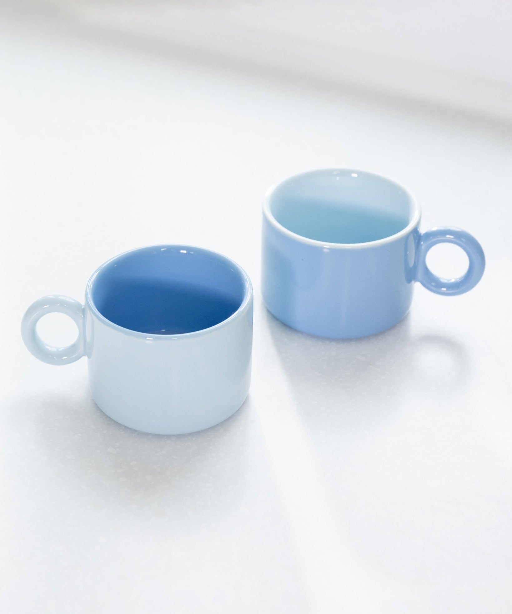 &Klevering - CHIQUITO Tasse | Hellblau - Kaffee - und Teetasse - ROSA ECK - 