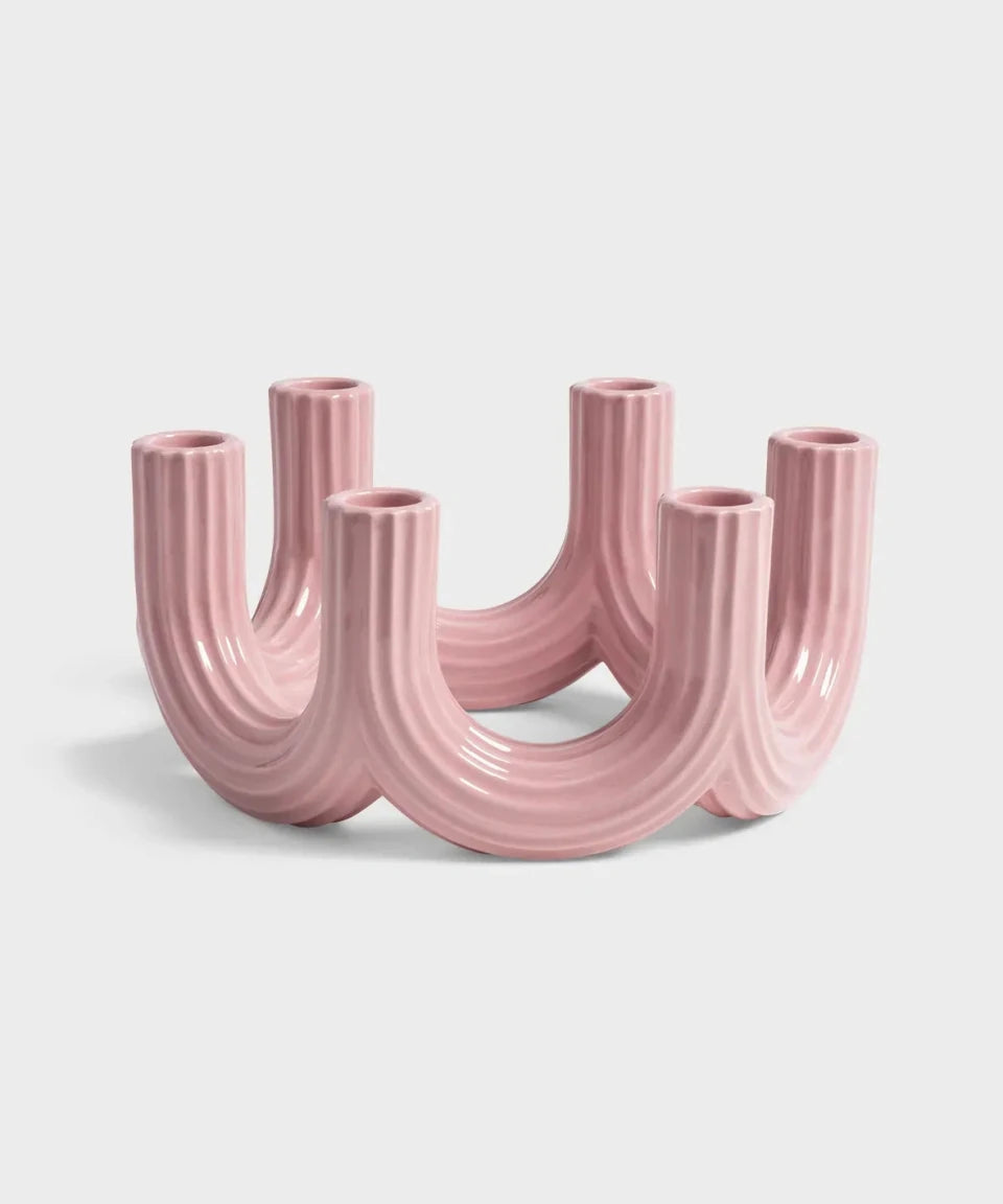 &Klevering - CHURROS Kerzenhalter • Rosa - ROSA ECK