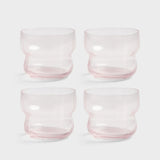 &Klevering - CIRCUS Trinkglas • pink - ROSA ECK