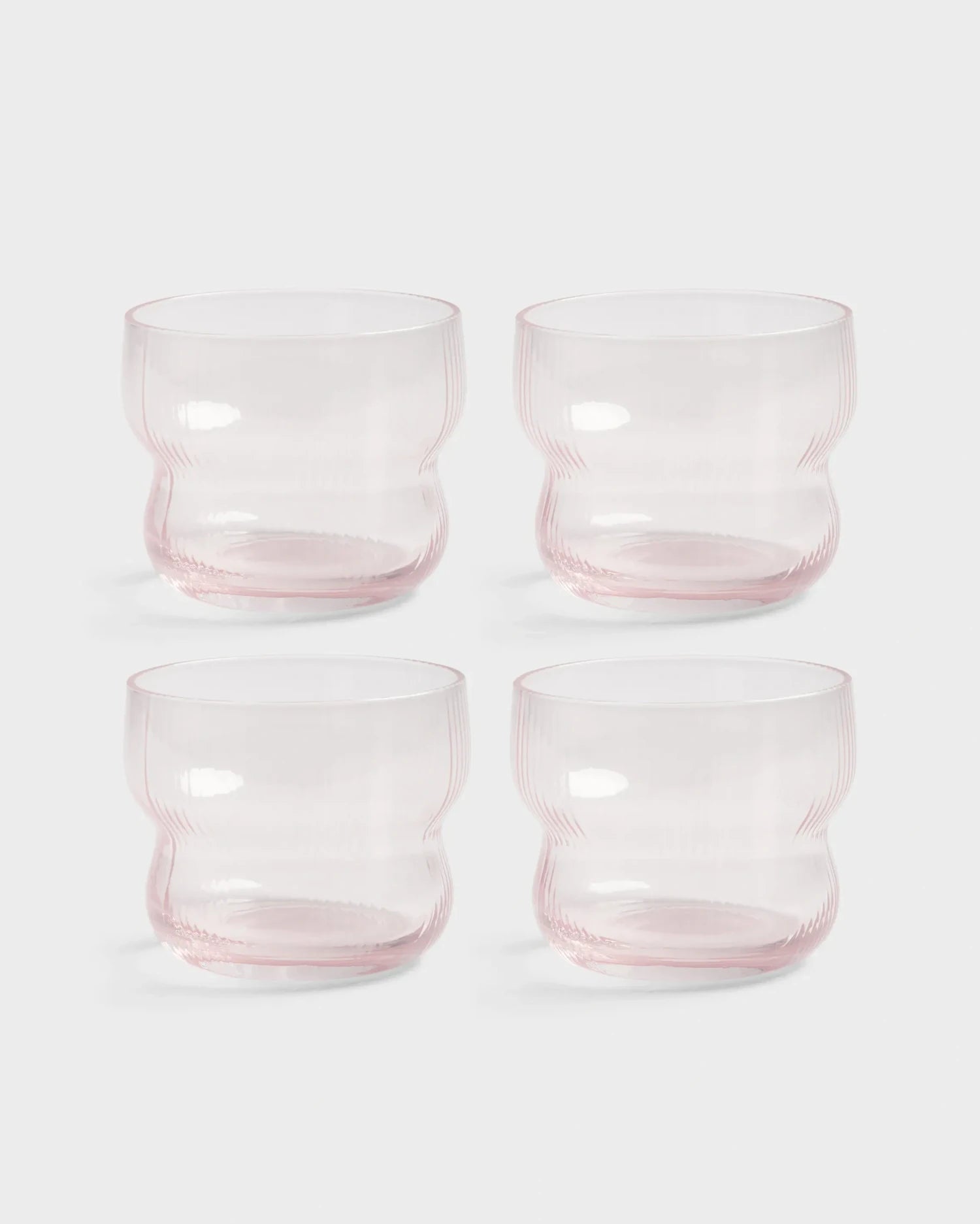 &Klevering - CIRCUS Trinkglas • pink - ROSA ECK
