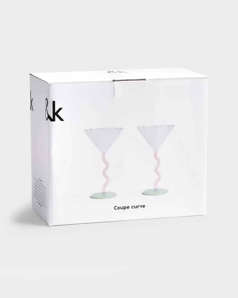 &Klevering - Cocktailglas • Pink - ROSA ECK