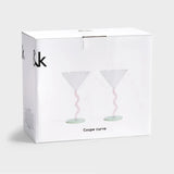 &Klevering - Cocktailglas • Pink - ROSA ECK