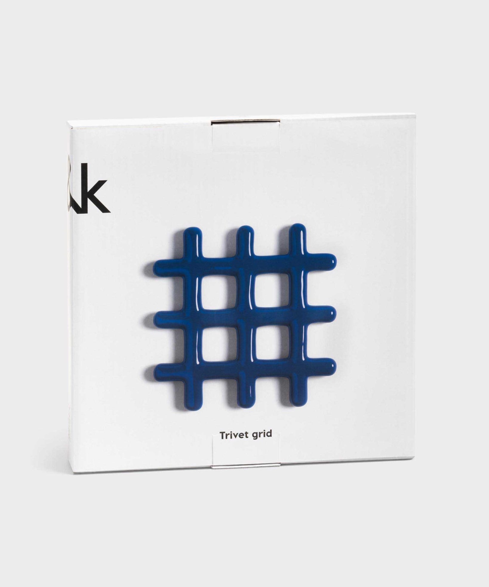 &Klevering - Grid Untersetzer | Blau - Topfuntersetzer - ROSA ECK - Trivet grid blue