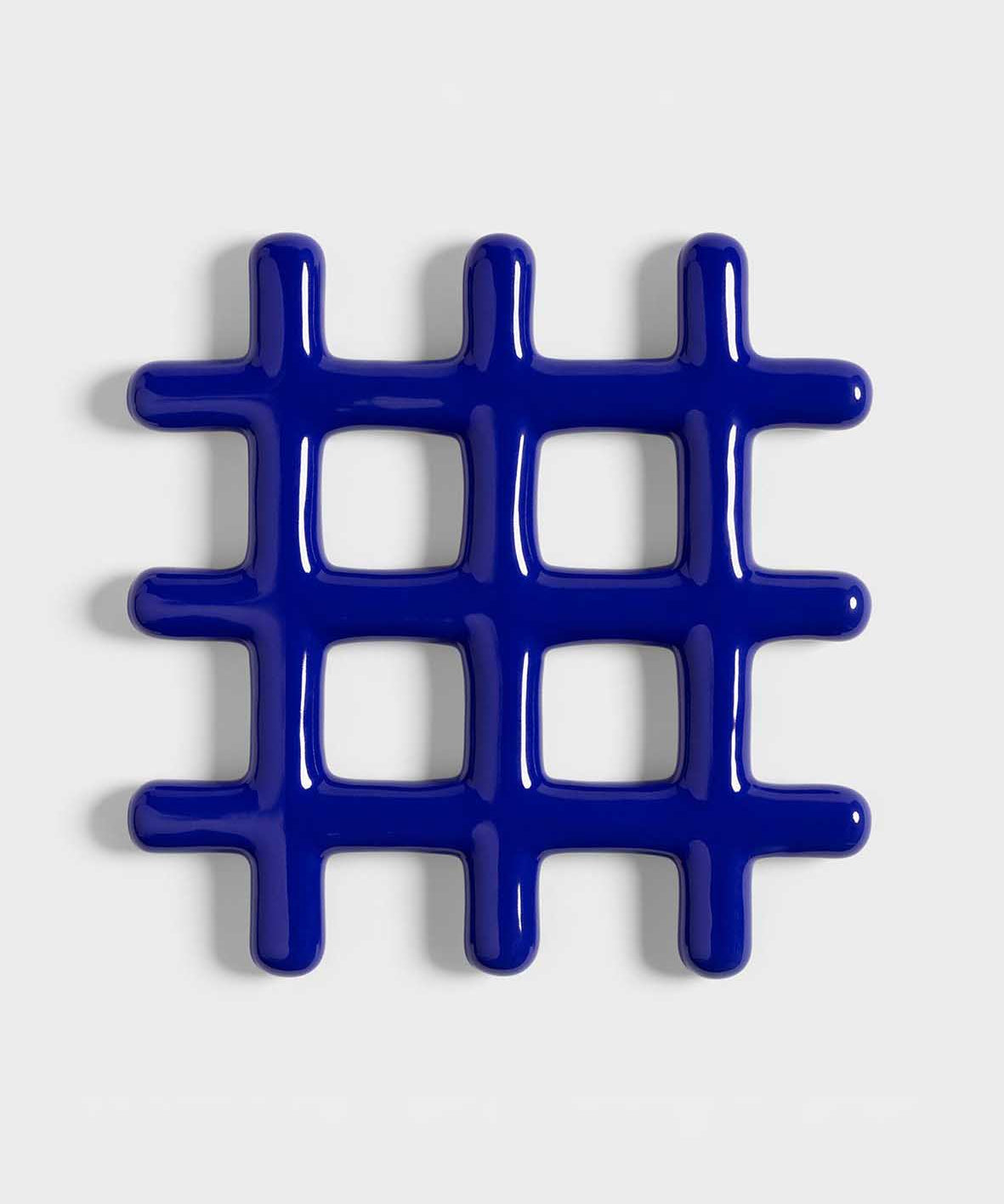 &Klevering - Grid Untersetzer | Blau - Topfuntersetzer - ROSA ECK - Trivet grid blue