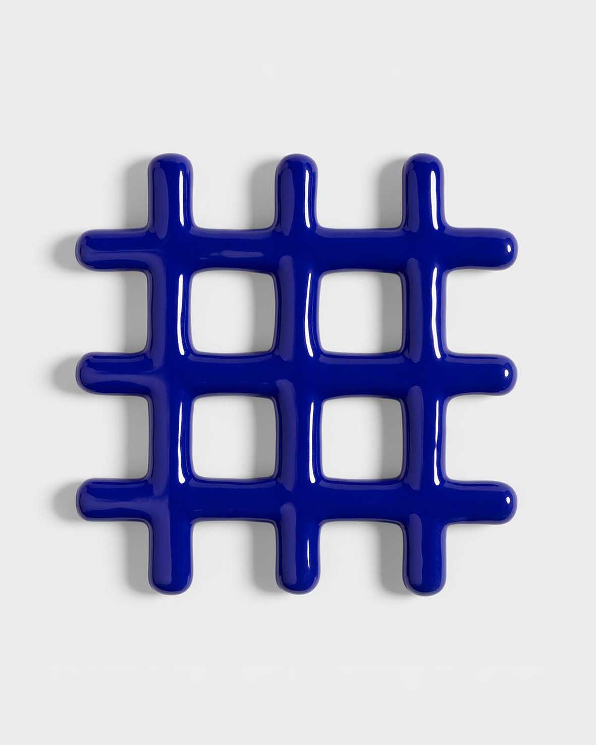 &Klevering - Grid Untersetzer | Blau - Topfuntersetzer - ROSA ECK - Trivet grid blue