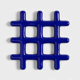 &Klevering - Grid Untersetzer | Blau - Topfuntersetzer - ROSA ECK - Trivet grid blue