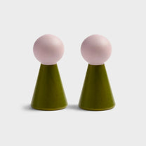 &Klevering - HALMA Wandhaken (2er-Set) • green - ROSA ECK