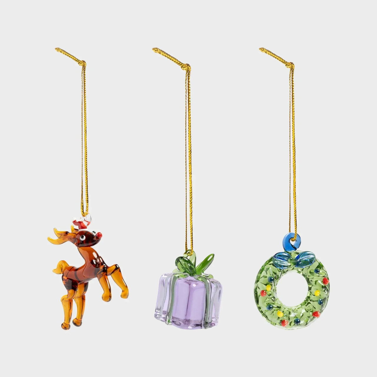 &Klevering - MERRY NO. 1 Weihnachtskugeln (3er - Set) - Weihnachtskugel - ROSA ECK