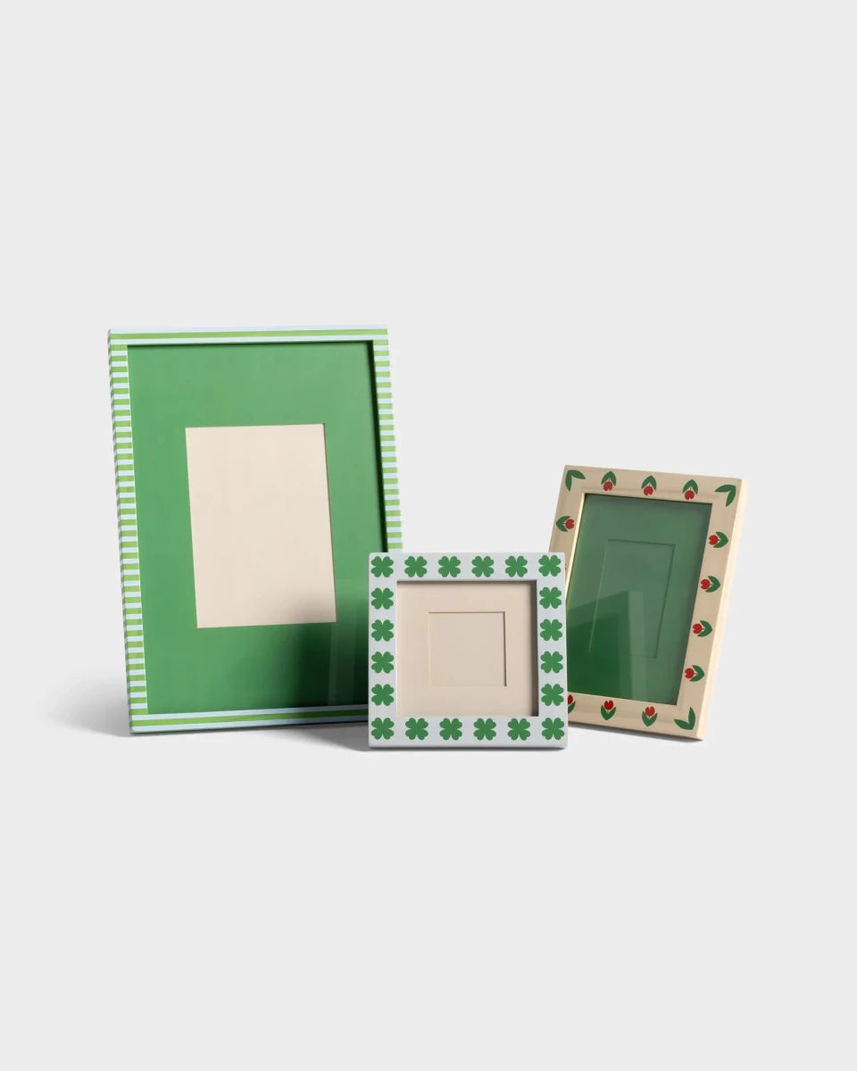 &Klevering - PATCH Bilderrahmen • Streifen - ROSA ECK