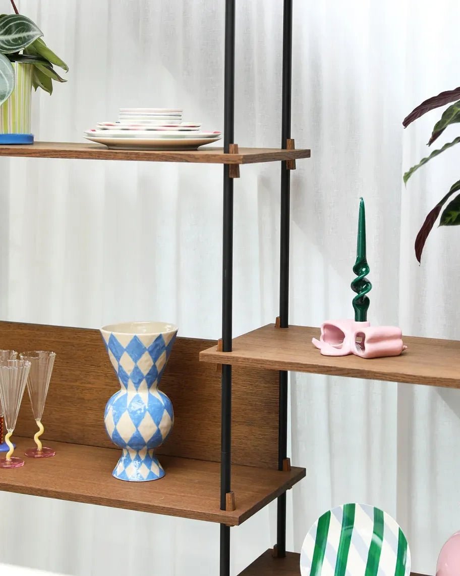 &Klevering - RHOMBIC Vase • Blau - Vase - ROSA ECK