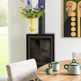 &Klevering - RHOMBIC Vase • Gelb - ROSA ECK