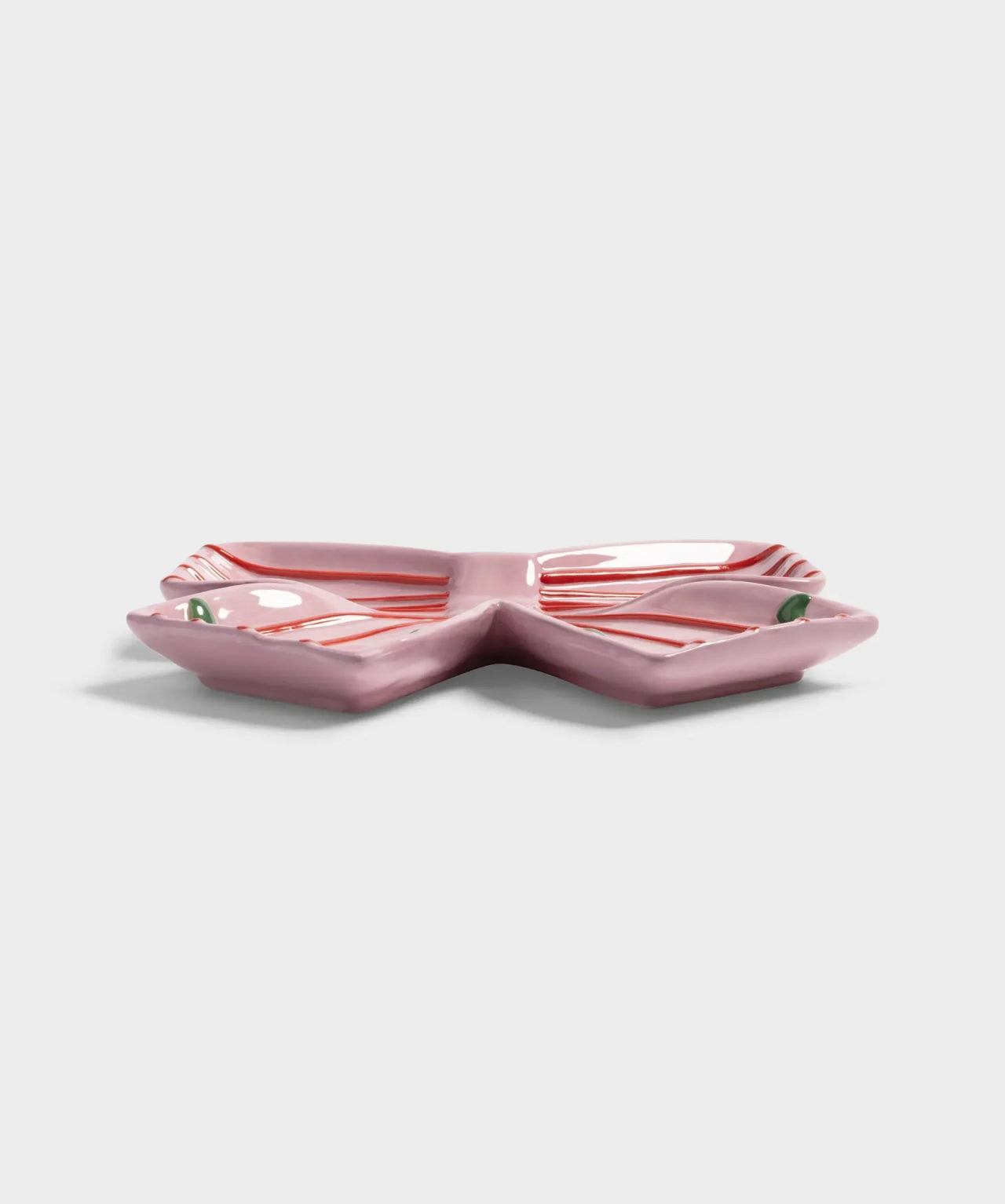 &Klevering - RIBBON Teller/Schmucktablett • Rosa - Tablett - ROSA ECK