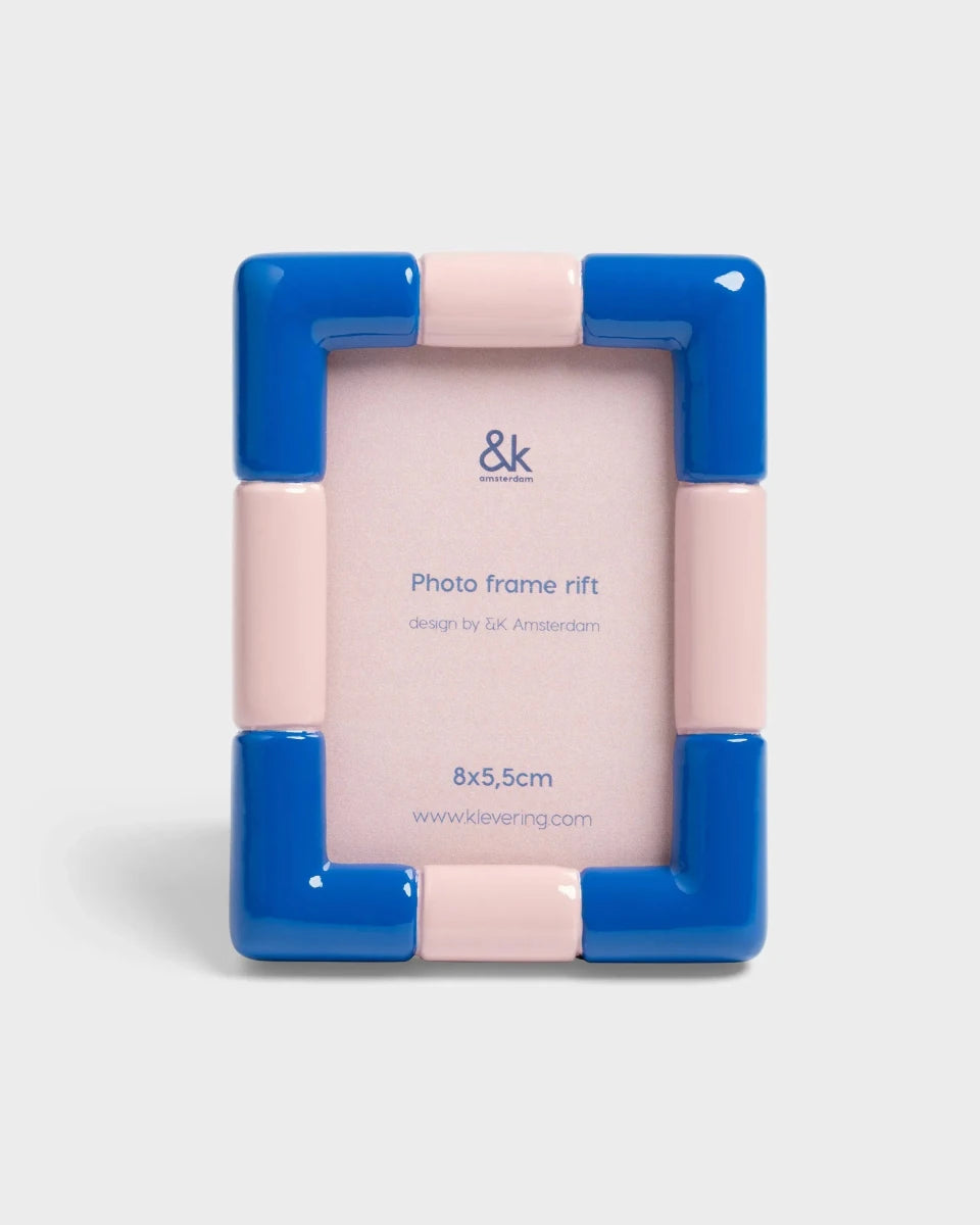 &Klevering - RIFT Bilderrahmen • Dunkelblau - ROSA ECK