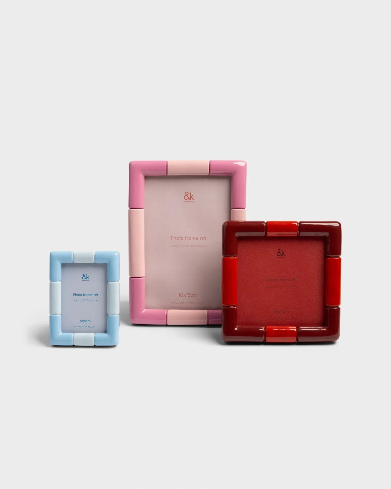 &Klevering - RIFT Bilderrahmen • rectangle ice blue - ROSA ECK