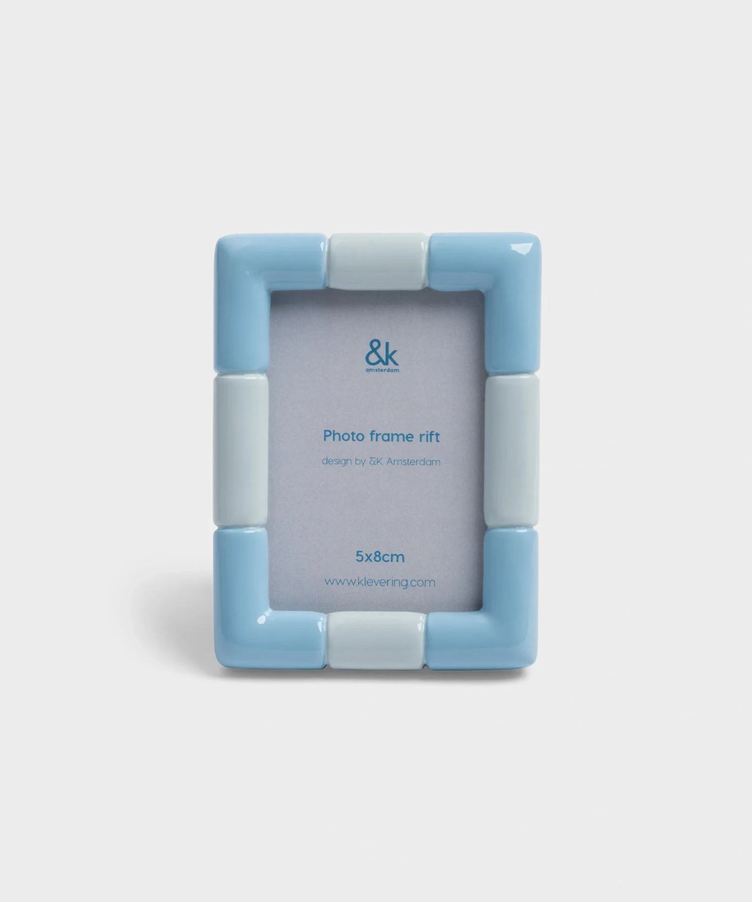 &Klevering - RIFT Bilderrahmen • rectangle ice blue - ROSA ECK