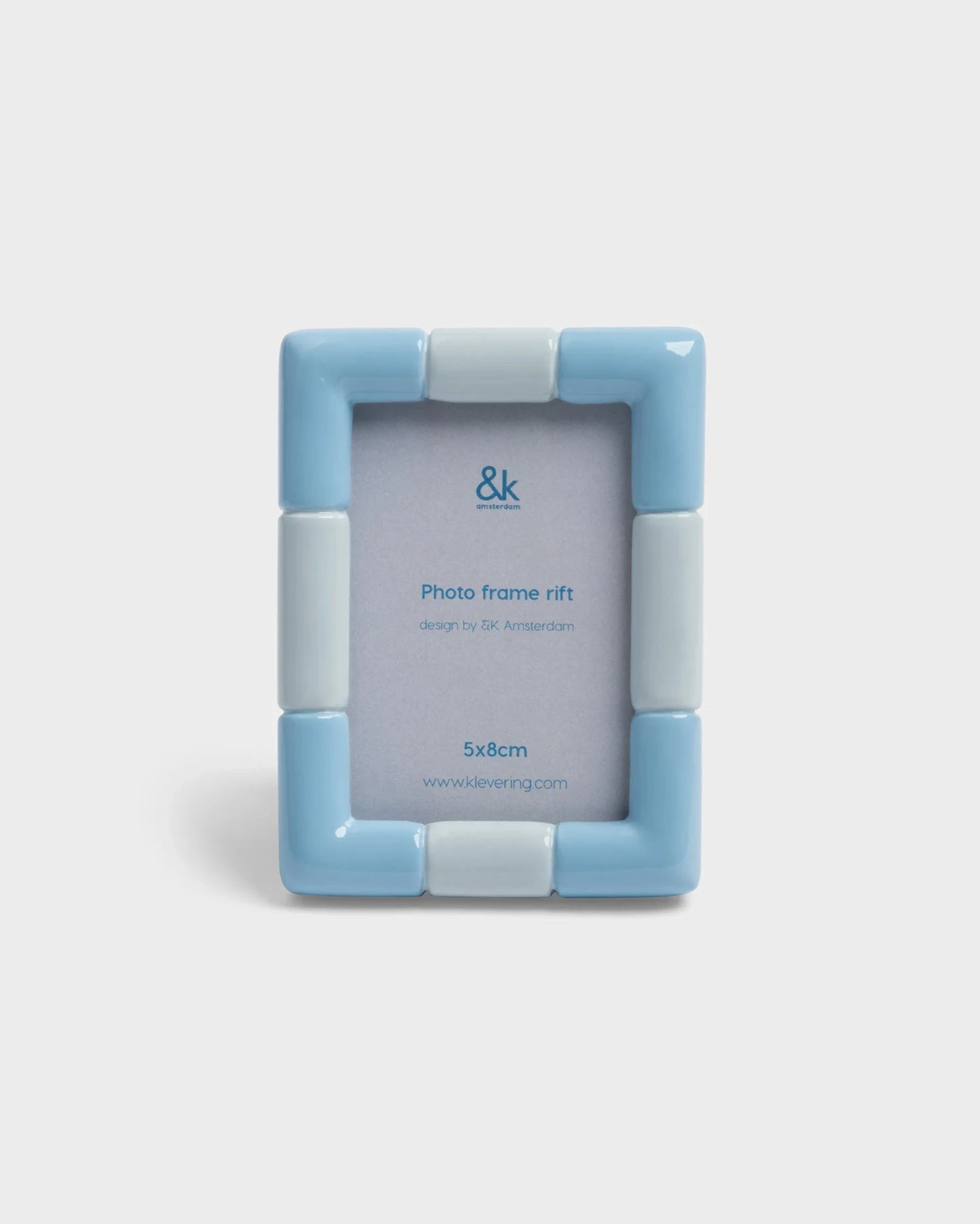 &Klevering - RIFT Bilderrahmen • rectangle ice blue - ROSA ECK