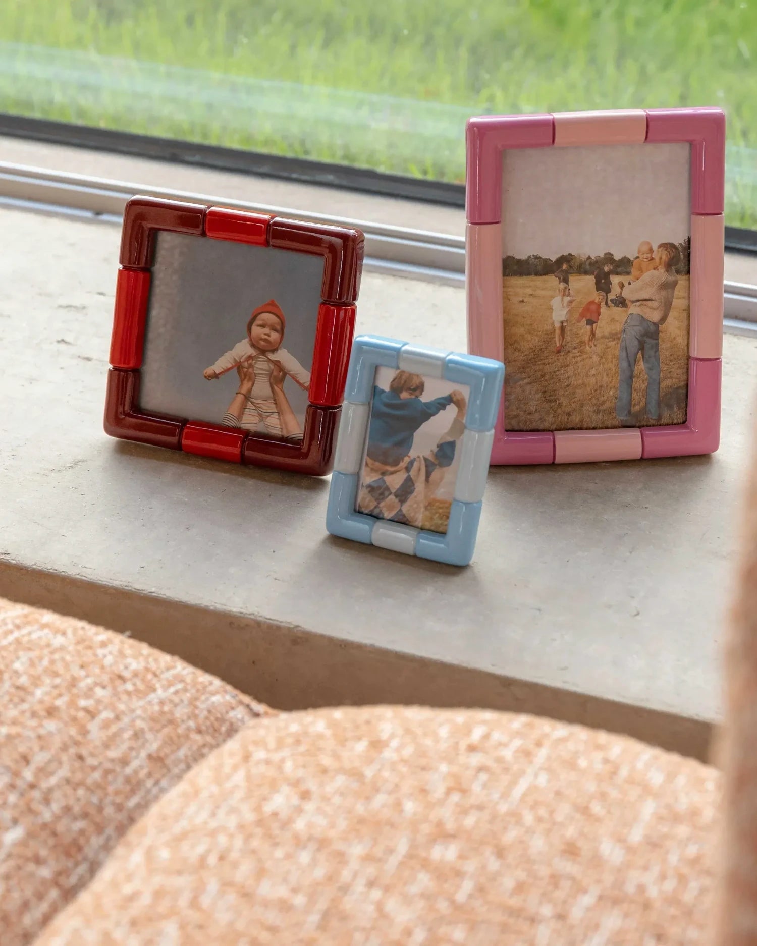 &Klevering - RIFT Bilderrahmen • rectangle ice blue - ROSA ECK