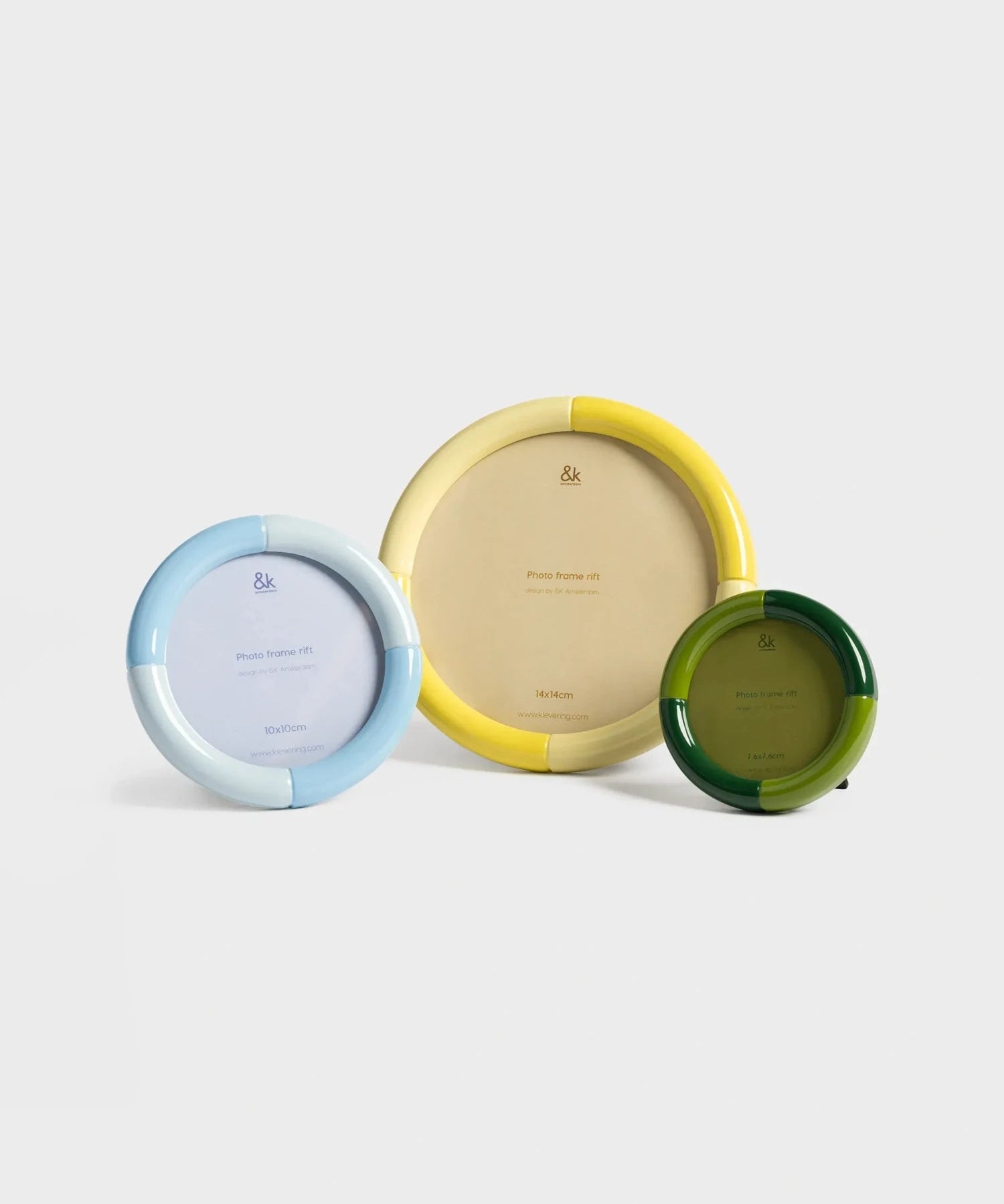 &Klevering - RIFT Bilderrahmen • round green - ROSA ECK