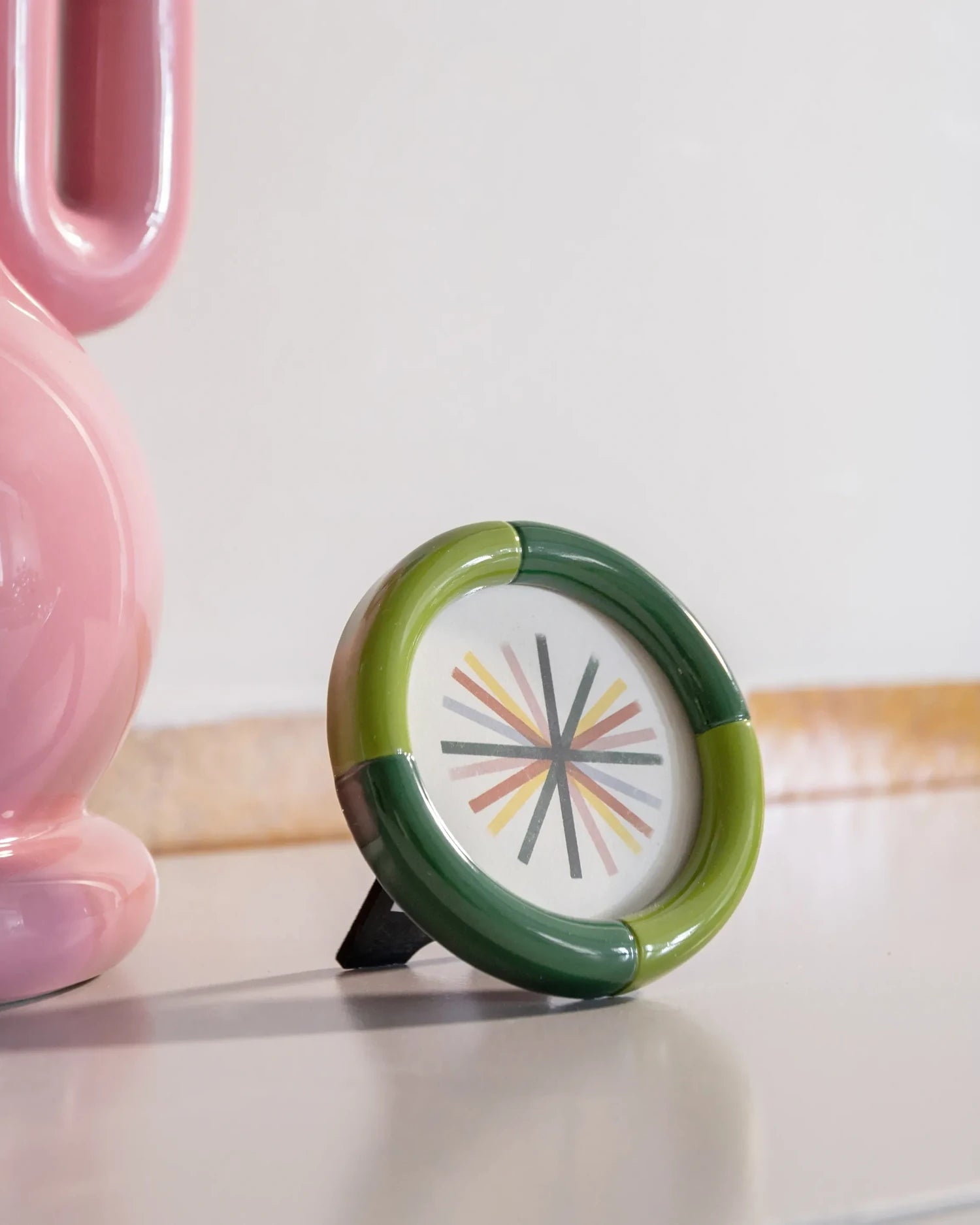 &Klevering - RIFT Bilderrahmen • round green - ROSA ECK