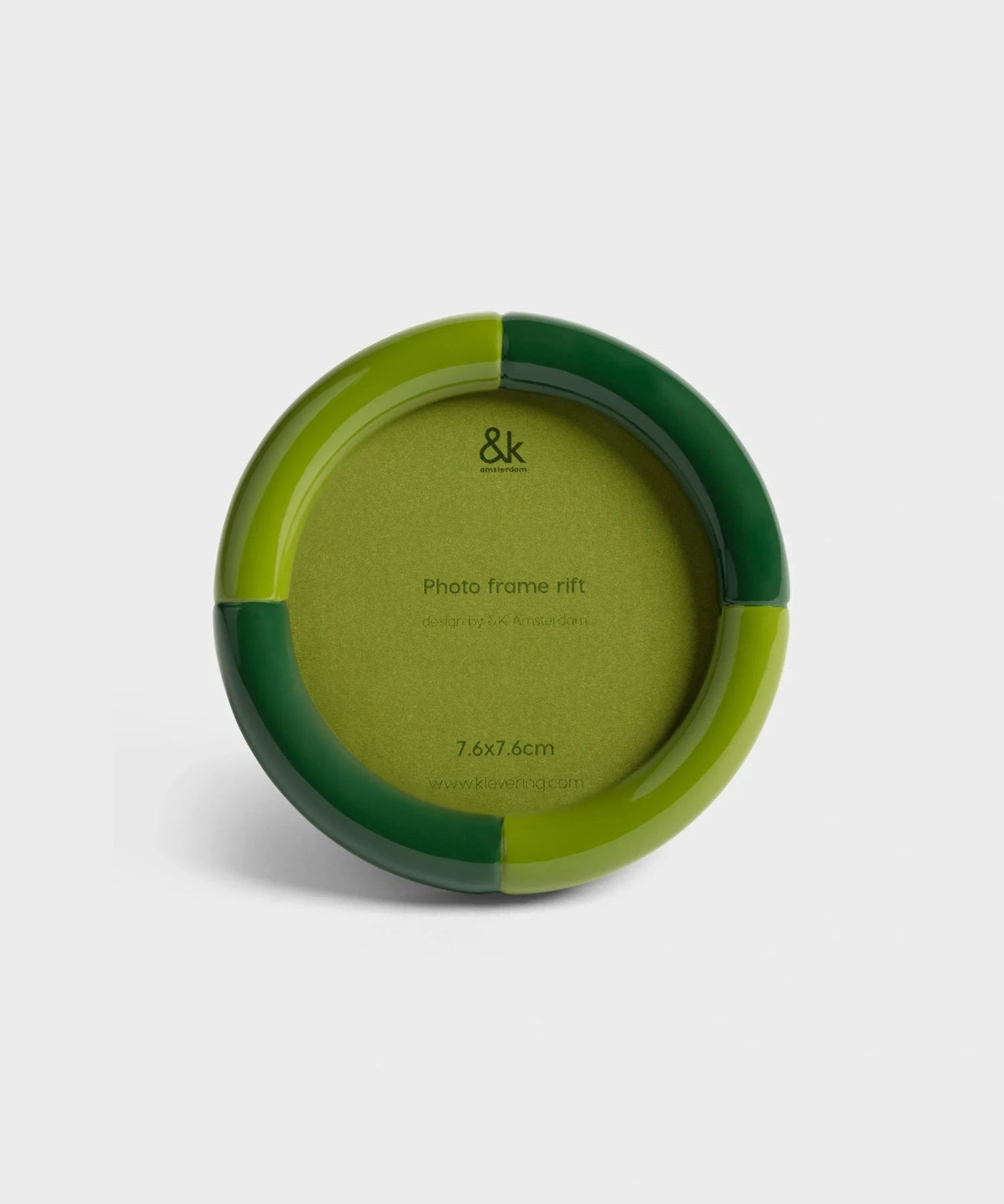 &Klevering - RIFT Bilderrahmen • round green - ROSA ECK