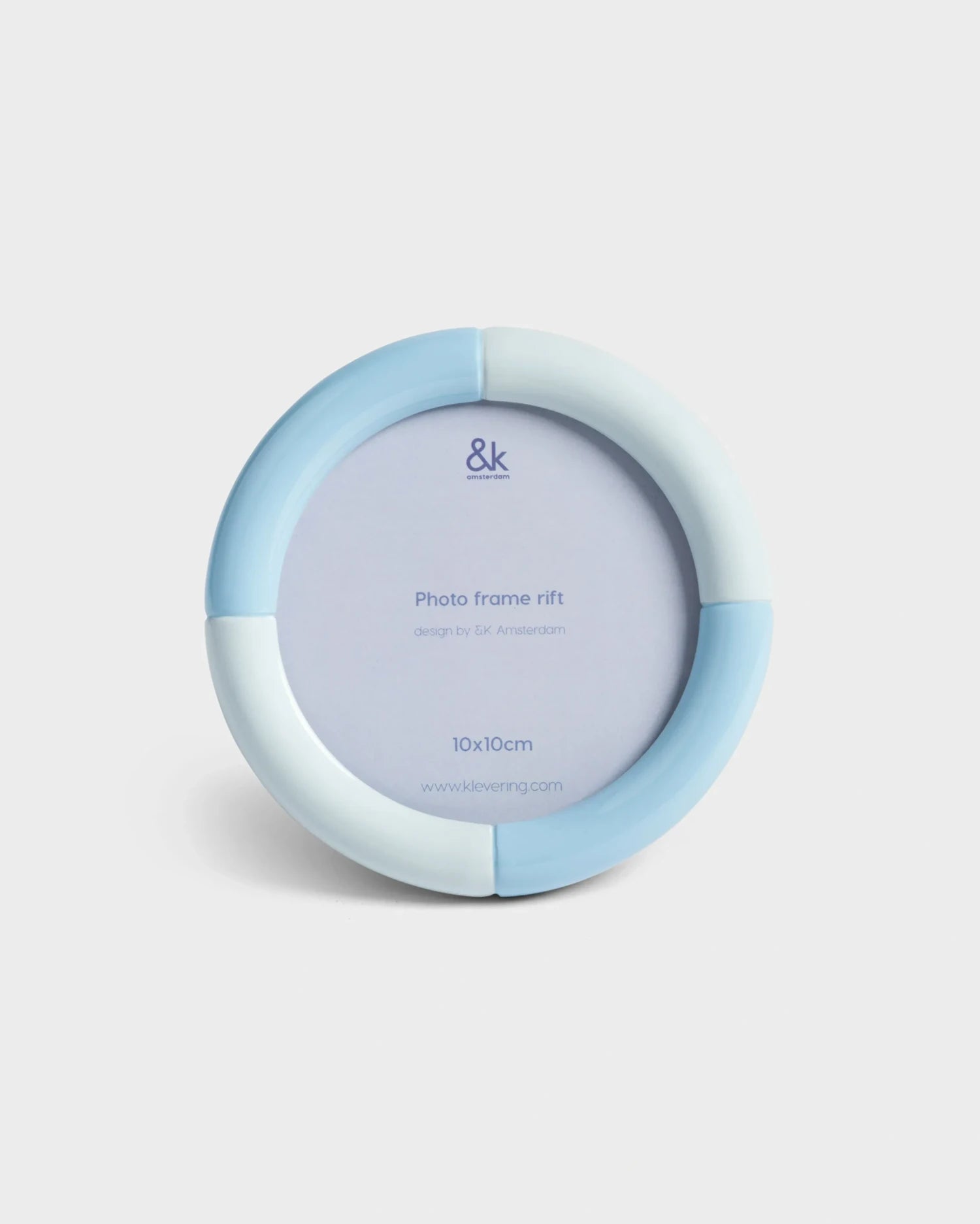 &Klevering - RIFT Bilderrahmen • round ice blue - ROSA ECK