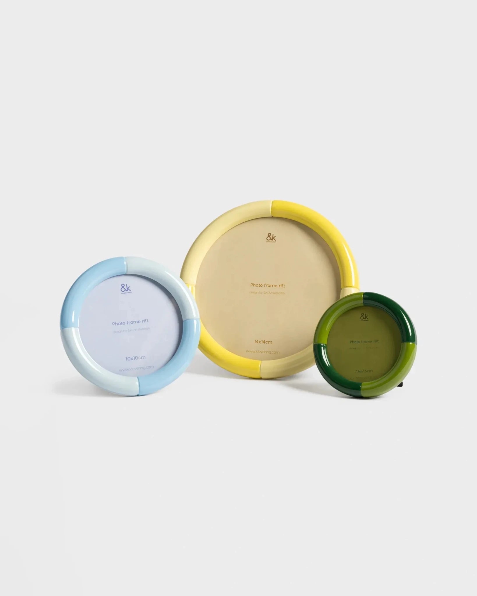 &Klevering - RIFT Bilderrahmen • round yellow - ROSA ECK