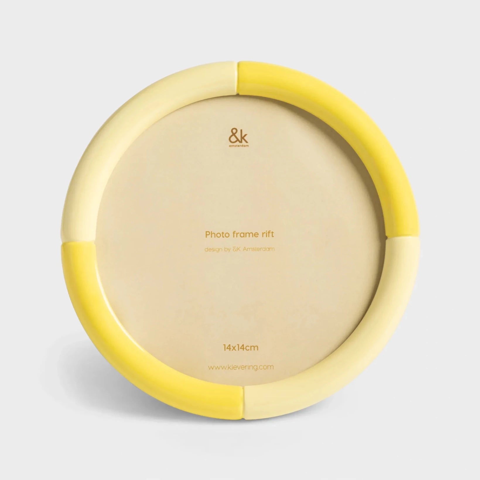 &Klevering - RIFT Bilderrahmen • round yellow - ROSA ECK