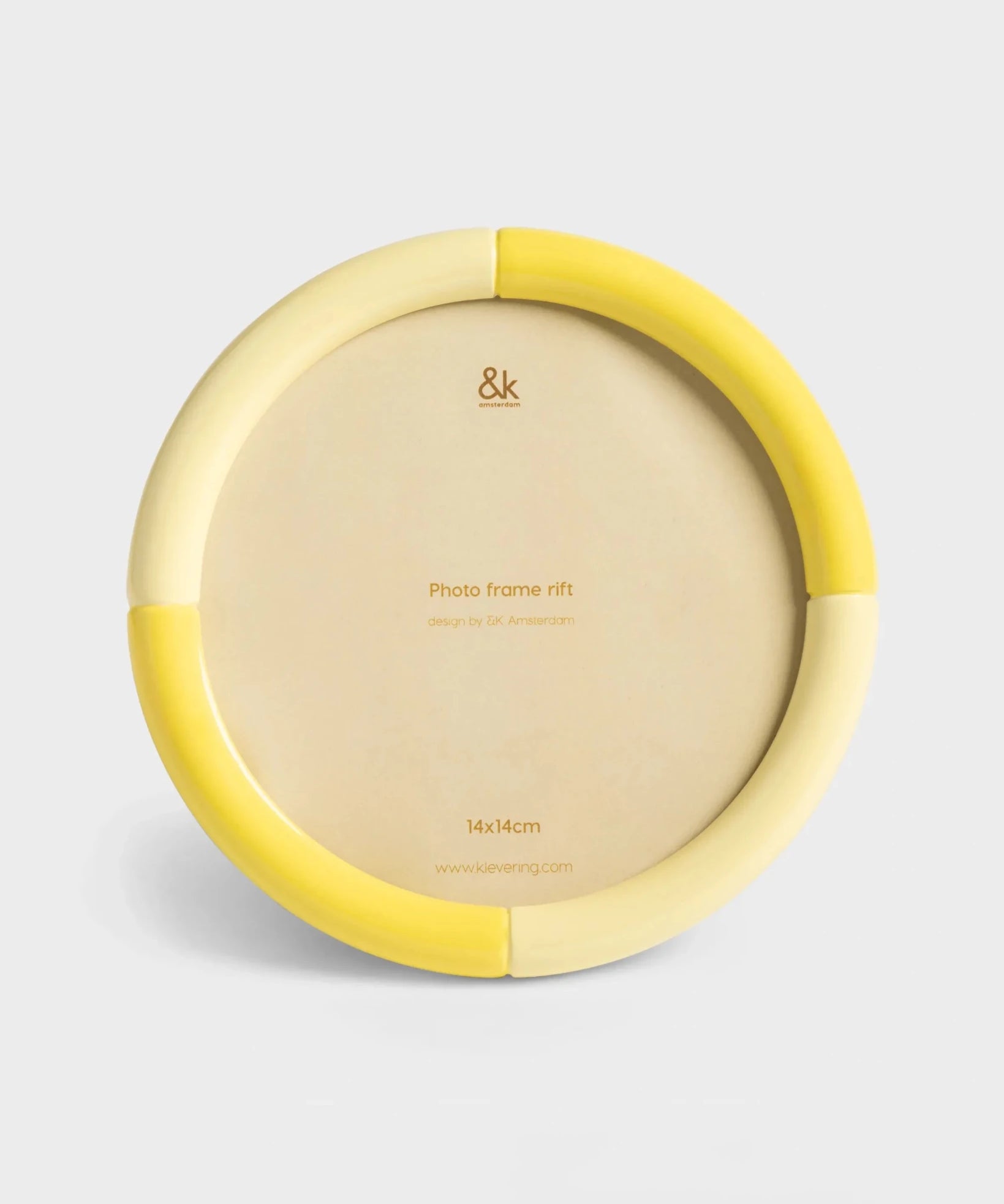 &Klevering - RIFT Bilderrahmen • round yellow - ROSA ECK