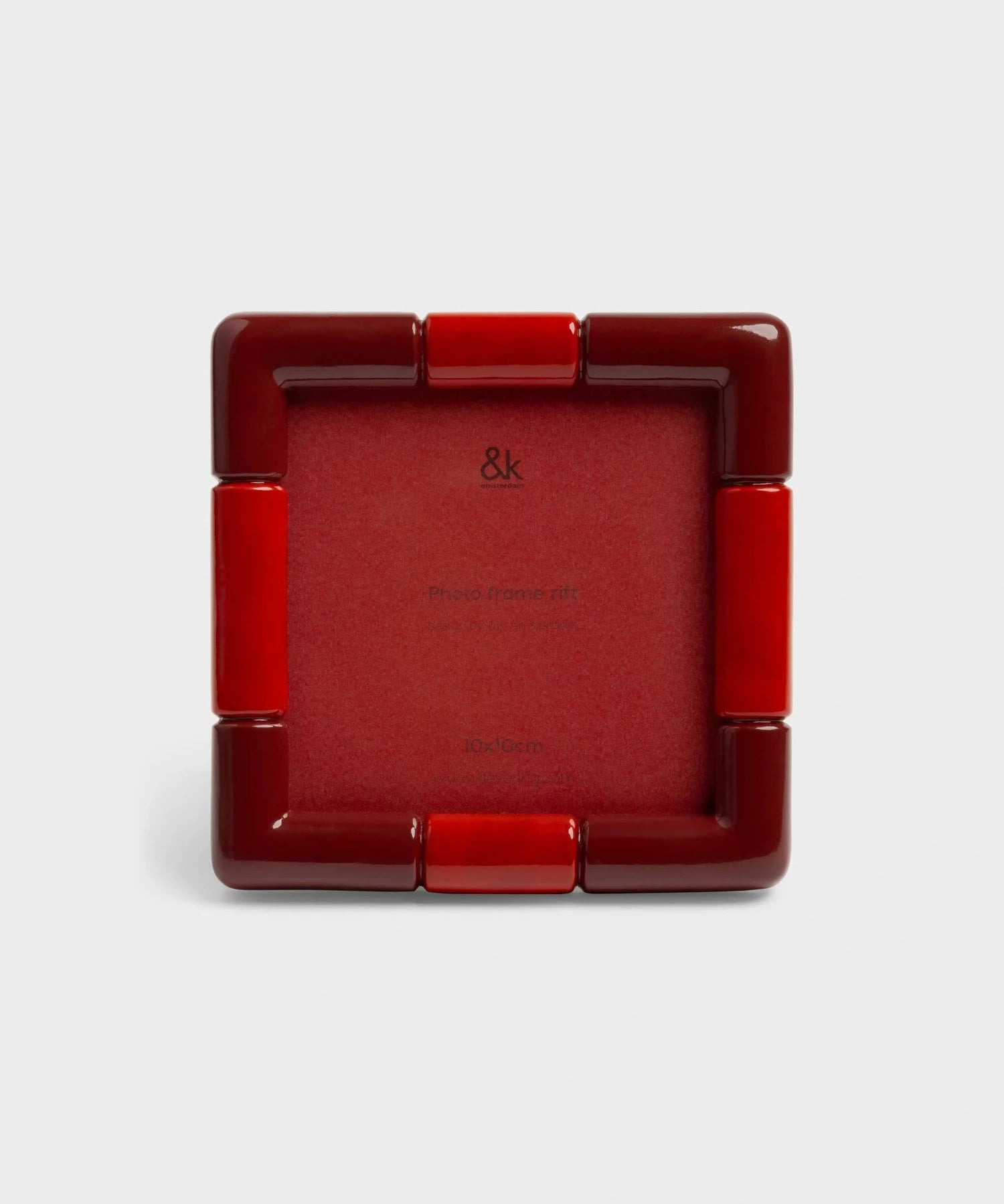 &Klevering - RIFT Bilderrahmen • square burgundy - ROSA ECK