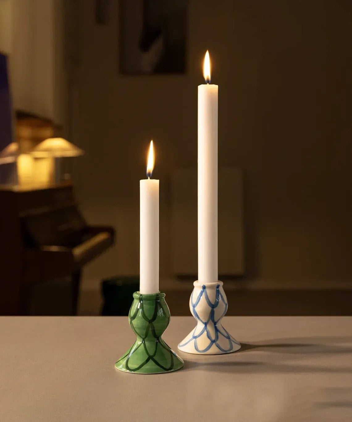 &Klevering - SIRÈNE Kerzenhalter • blue - Kerzenständer - ROSA ECK Concept Store