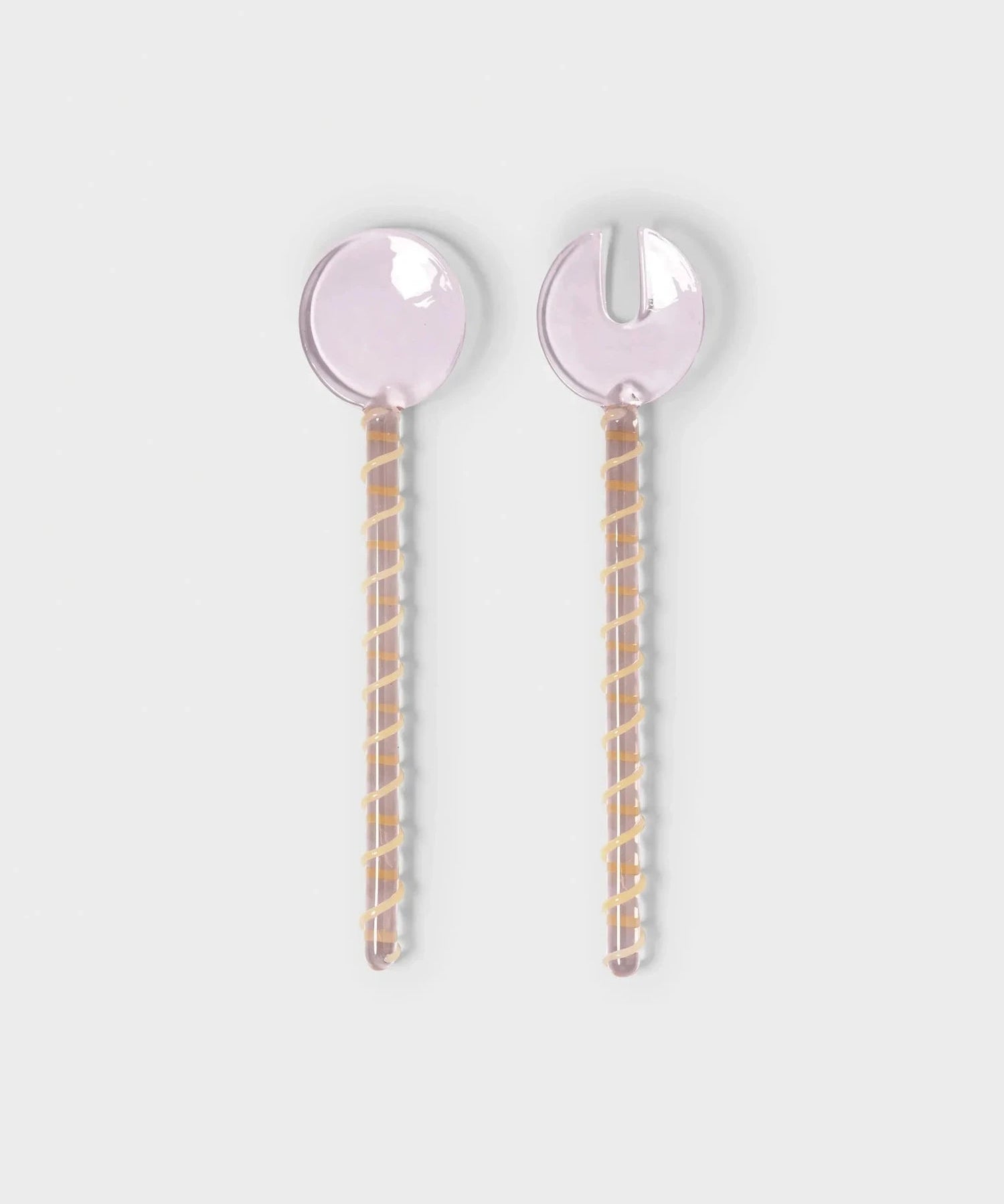 &Klevering - SLING Salatbesteck • pink - ROSA ECK