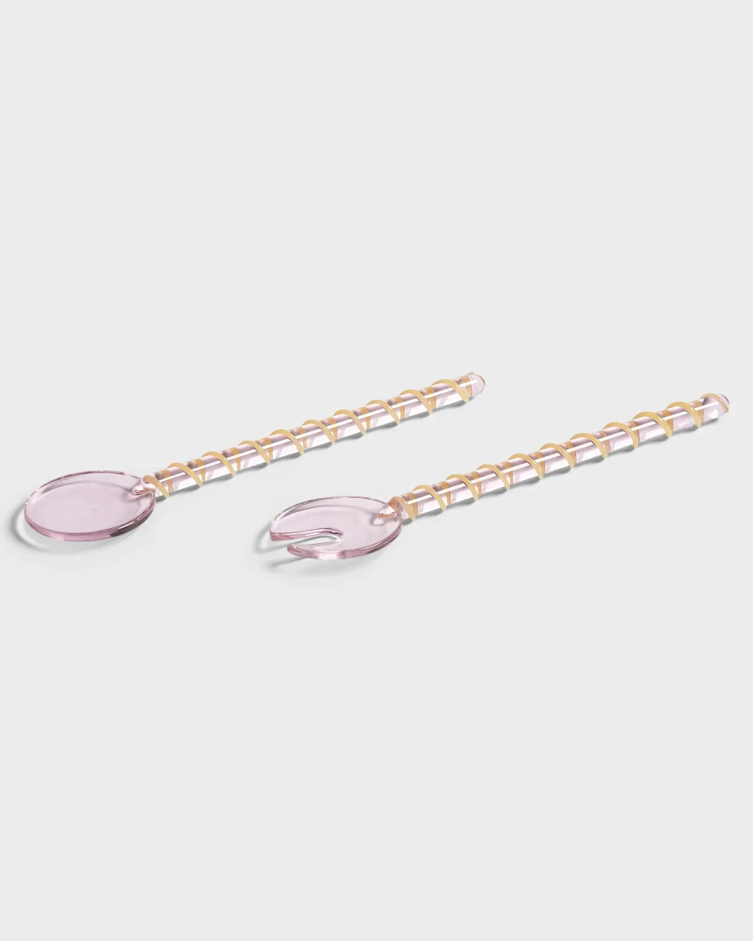 &Klevering - SLING Salatbesteck • pink - ROSA ECK