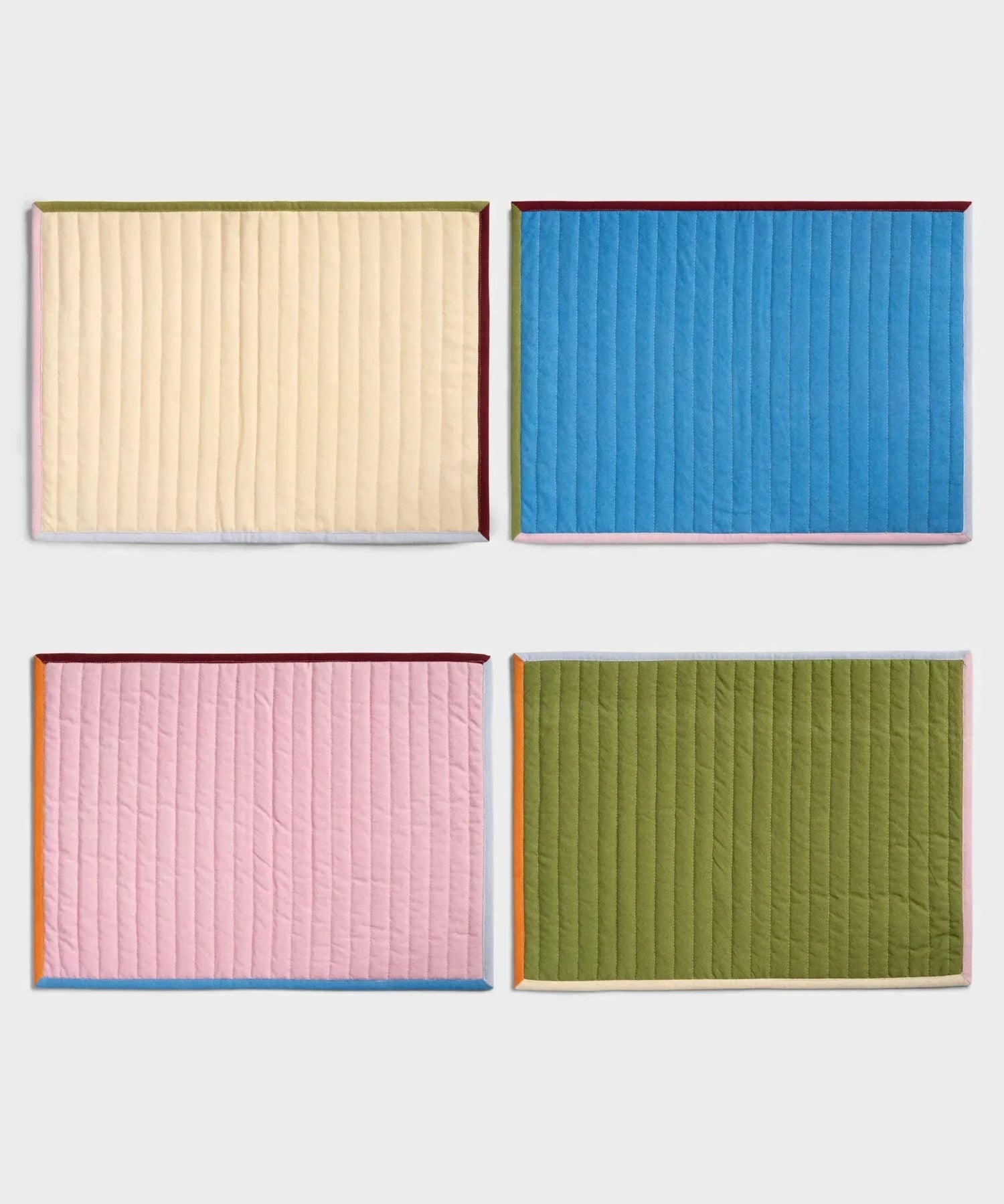 &Klevering - STITCH Tischset (4er - Set) - ROSA ECK