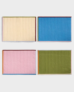 &Klevering - STITCH Tischset (4er - Set) - ROSA ECK