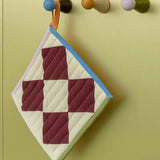 &Klevering - STITCH Topflappen • check - ROSA ECK