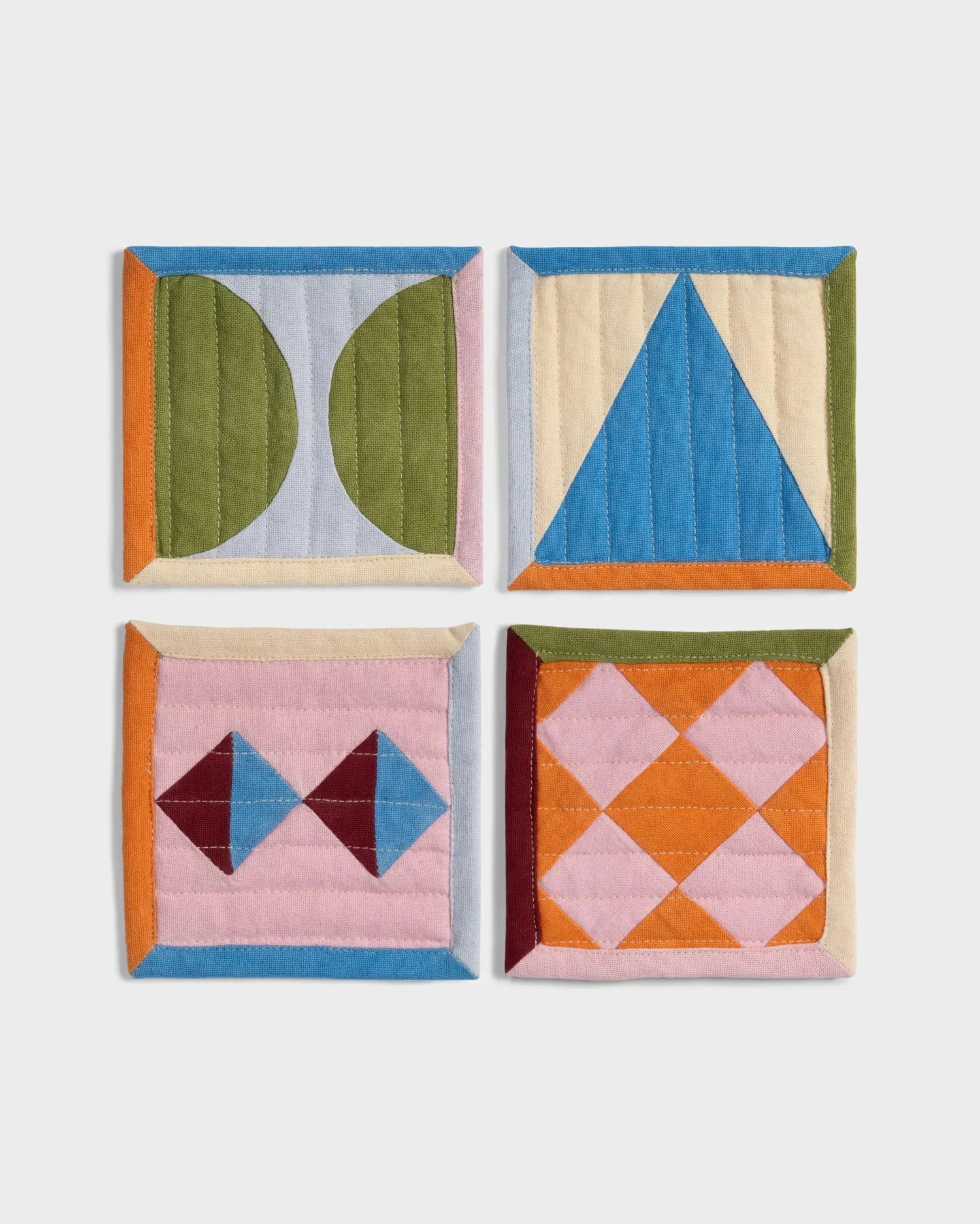STITCH Untersetzer (4er-Set) | &Klevering – ROSA ECK
