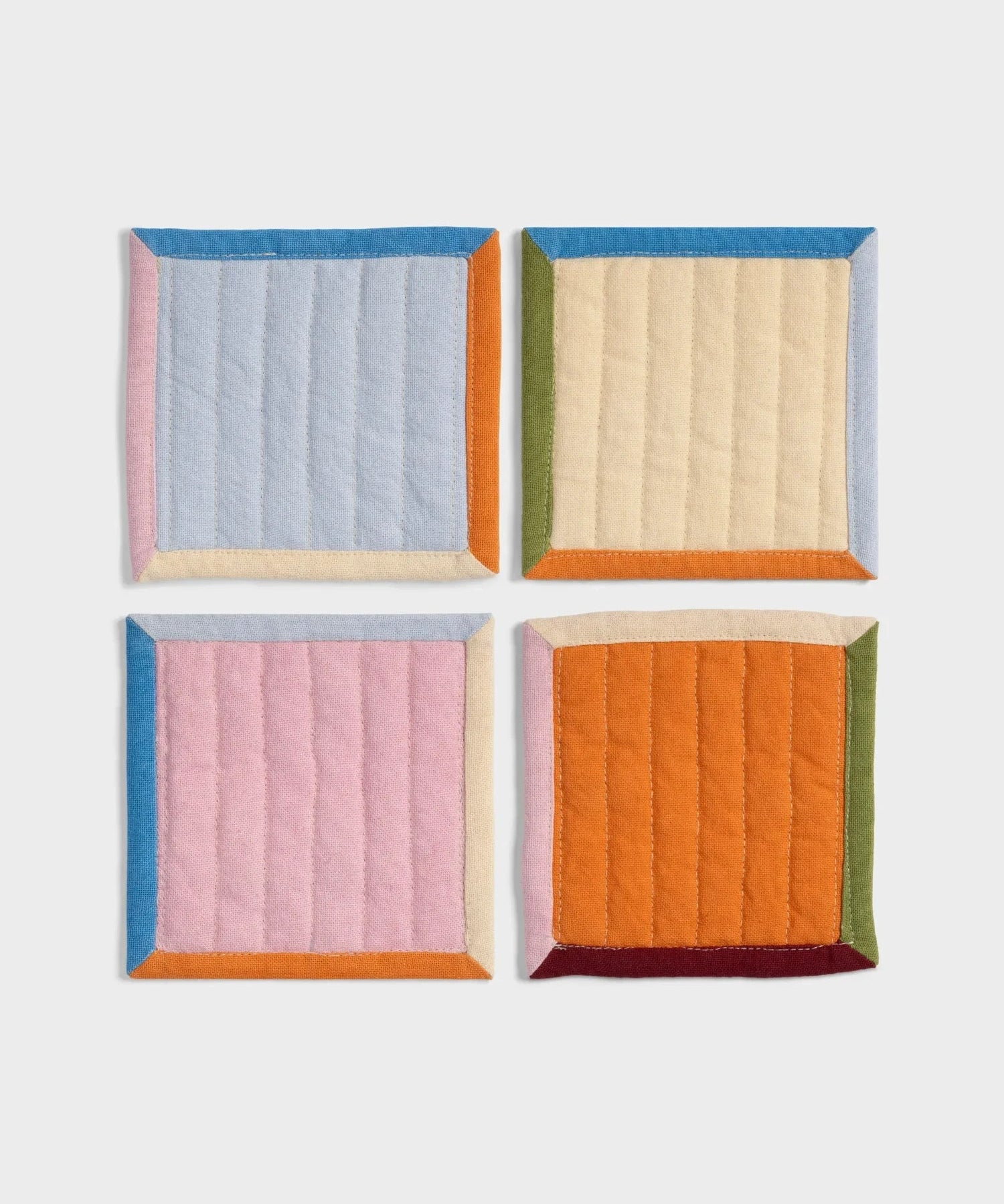 &Klevering - STITCH Untersetzer (4er - Set) - ROSA ECK