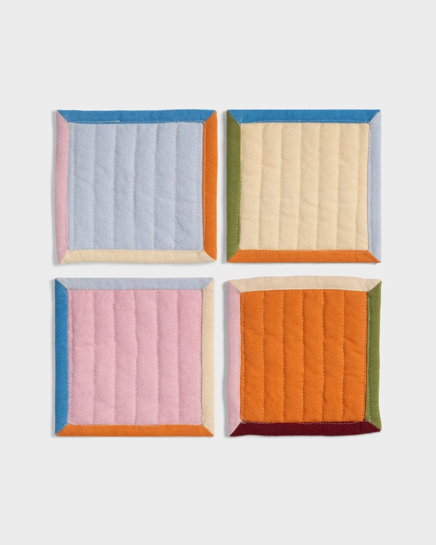 &Klevering - STITCH Untersetzer (4er - Set) - ROSA ECK