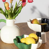 &Klevering - SUN Schale mit Fuß | Schwarz/Weiß - Tablett - ROSA ECK Concept Store