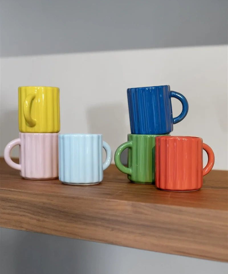 &Klevering - TUBE Espressotasse • Dunkelblau - Kaffee - und Teetasse - ROSA ECK