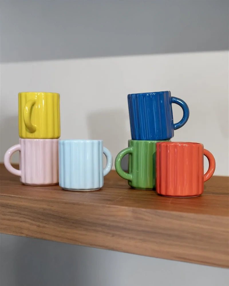 &Klevering - TUBE Espressotasse • Gelb - Kaffee - und Teetasse - ROSA ECK