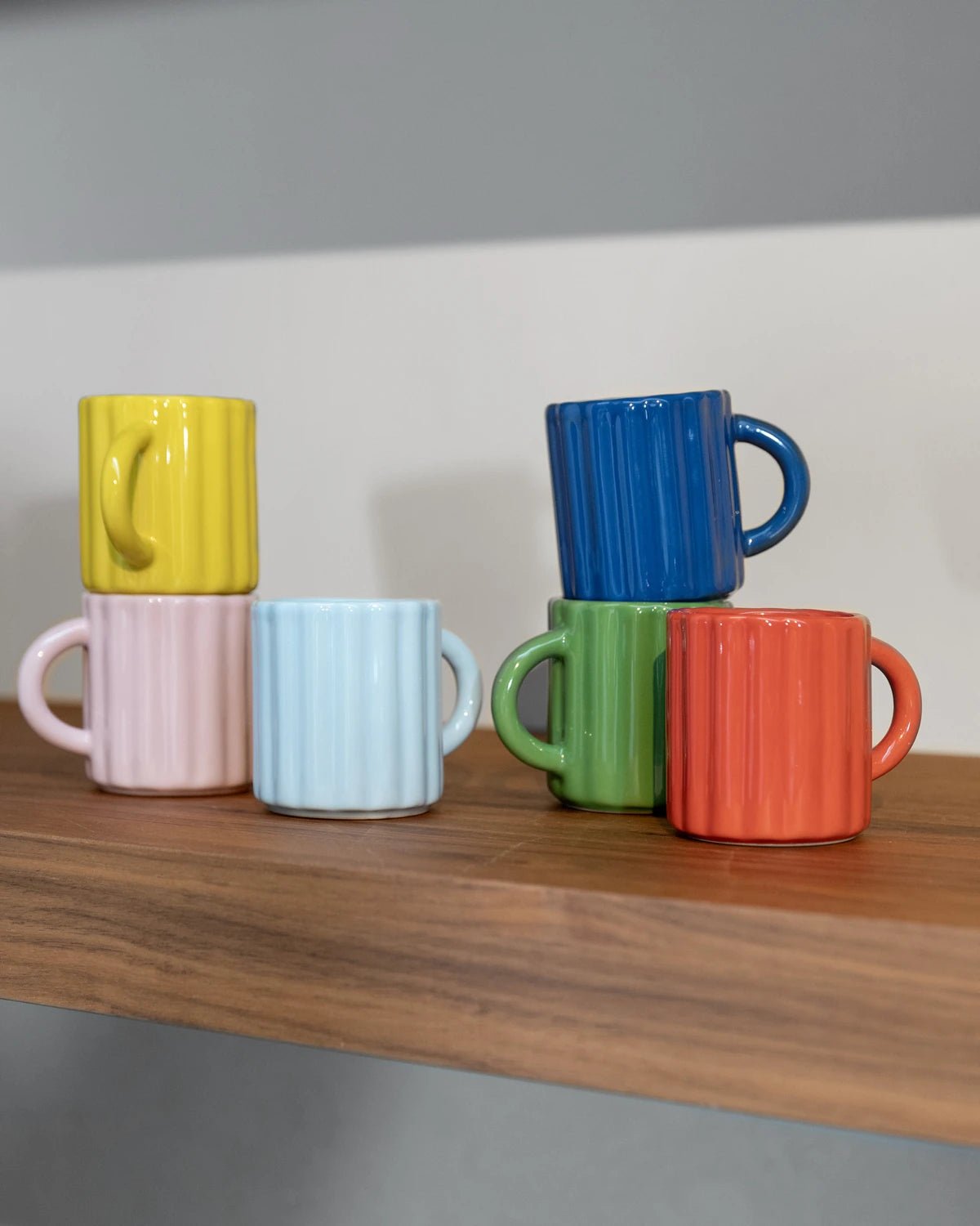 &Klevering - TUBE Espressotasse • Rot - Kaffee - und Teetasse - ROSA ECK