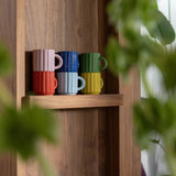 &Klevering - TUBE Espressotasse • Rot - Kaffee - und Teetasse - ROSA ECK