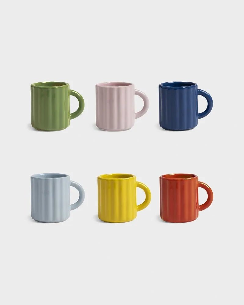 &Klevering - TUBE Espressotasse • Rot - Kaffee - und Teetasse - ROSA ECK