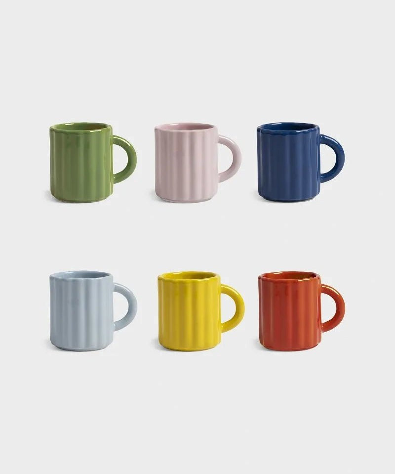 &Klevering - TUBE Espressotasse • Rot - Kaffee - und Teetasse - ROSA ECK