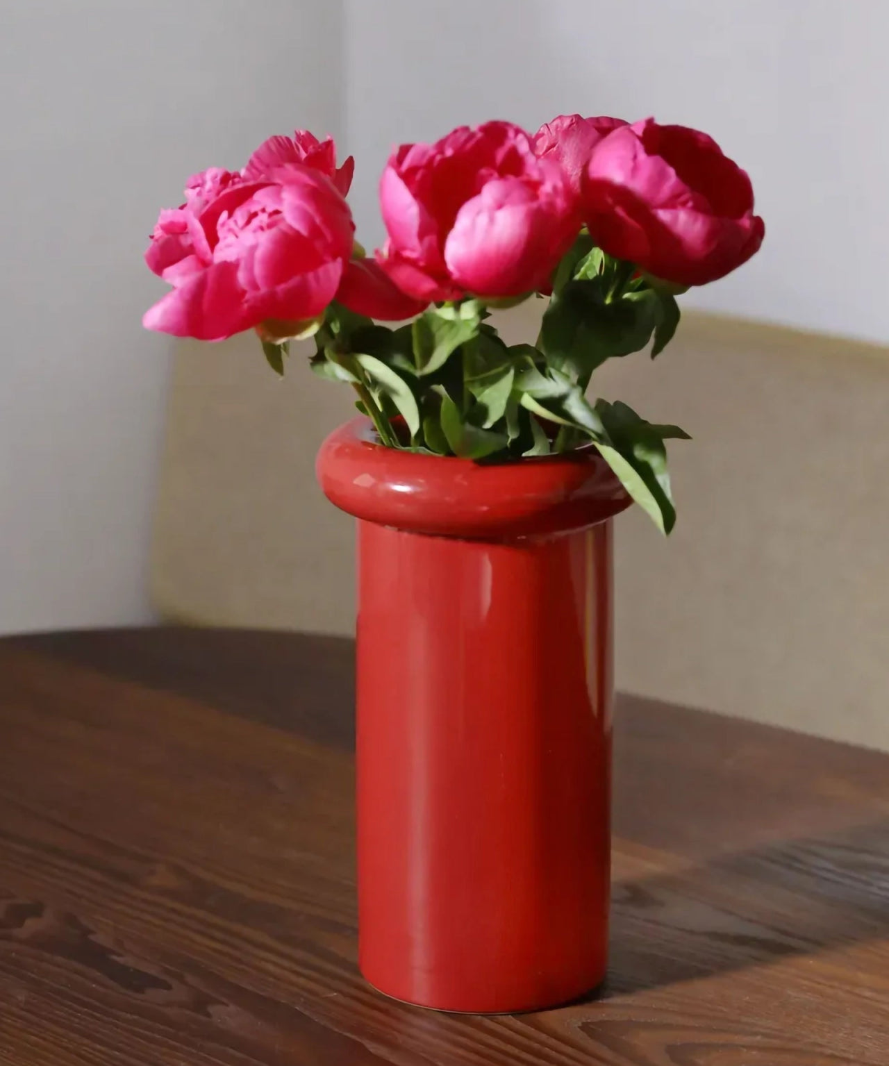 &Klevering - TURBAN Vase | Dunkelrot - Vase - ROSA ECK Concept Store