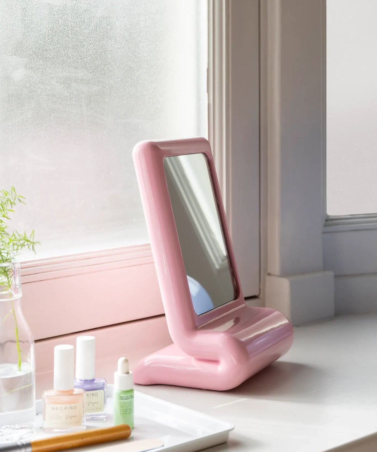&Klevering - VANITY WHIP Tischspiegel • pink - Spiegel - ROSA ECK Concept Store